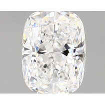 Lab Created 1.36 Carat D-VVS2 Cushion Cut Diamond