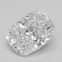 Lab Created 0.98 Carat D-VVS1 Cushion Cut Diamond