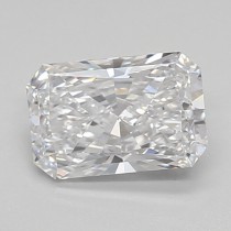 Lab Created 0.84 Carat D-VS1 Radiant Cut Diamond