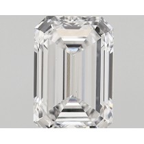 Lab Created 1.71 Carat D-VVS2 Emerald Cut Diamond