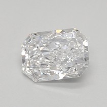 Lab Created 0.53 Carat D-VS1 Radiant Cut Diamond