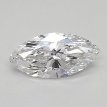 Lab Created 0.59 Carat D-VS2 Marquise Cut Diamond