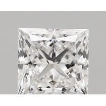 Lab Created 1.34 Carat D-VVS1 Princess Cut Diamond