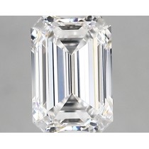 Lab Created 1.37 Carat D-VVS2 Emerald Cut Diamond