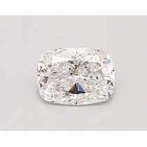 Lab Created 0.61 Carat D-VVS2 Cushion Cut Diamond
