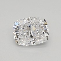 Lab Created 0.47 Carat D-VS1 Cushion Cut Diamond