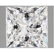 Lab Created 1.32 Carat D-VVS2 Princess Cut Diamond