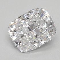 Lab Created 0.88 Carat D-VS1 Cushion Cut Diamond