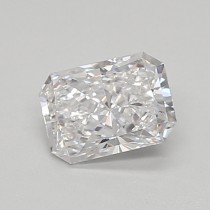 Lab Created 0.53 Carat D-VVS1 Radiant Cut Diamond