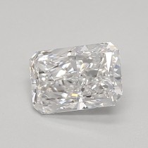 Lab Created 0.49 Carat D-VVS2 Radiant Cut Diamond