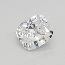 Lab Created 0.48 Carat D-VS1 Cushion Cut Diamond