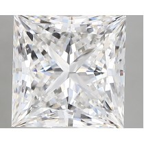 Lab Created 2.81 Carat E-VVS2 Princess Cut Diamond