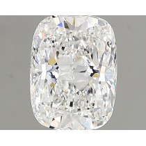 Lab Created 1.25 Carat D-VVS2 Cushion Cut Diamond