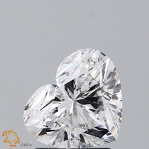 1.50 Carat E-I1 Heart Shaped Natural Diamond