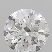 0.71 Carat D-I1 Round Natural Diamond