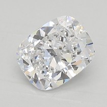 Lab Created 0.90 Carat D-VVS2 Cushion Cut Diamond