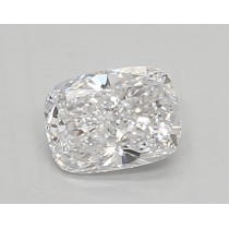 Lab Created 0.42 Carat D-VVS2 Cushion Cut Diamond