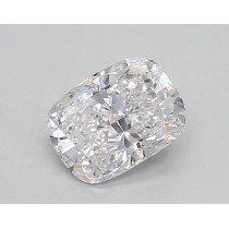 Lab Created 0.88 Carat D-VS1 Cushion Cut Diamond