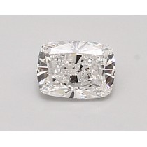 Lab Created 0.68 Carat D-VVS2 Cushion Cut Diamond