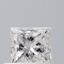 0.40 Carat D-SI1 Princess Cut Natural Diamond