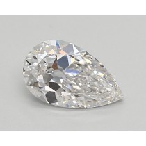 Lab Created 0.91 Carat D-VS1 Pear Shaped Diamond