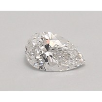 Lab Created 0.44 Carat D-SI1 Pear Shaped Diamond