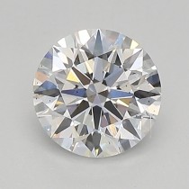 Lab Created 0.90 Carat D-SI1 Round Diamond