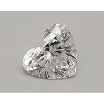 Lab Created 0.70 Carat D-VVS2 Heart Shaped Diamond