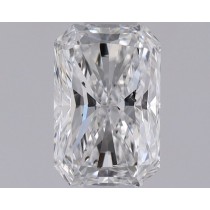 0.62 Carat D-SI1 Radiant Cut Natural Diamond