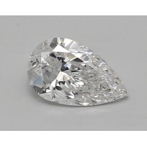 Lab Created 0.90 Carat D-SI1 Pear Shaped Diamond