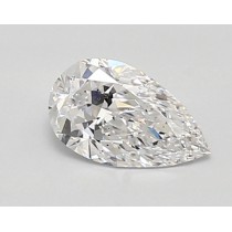 Lab Created 0.79 Carat D-SI1 Pear Shaped Diamond