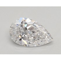 Lab Created 0.60 Carat D-SI1 Pear Shaped Diamond