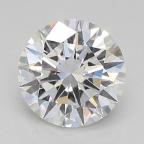 Lab Created 0.94 Carat D-VVS2 Round Diamond
