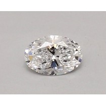Lab Created 0.41 Carat D-VVS2 Oval Diamond Lab Created 0.41 Carat D-VVS2 Oval Diamond