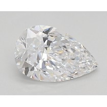 Lab Created 0.83 Carat D-VS1 Pear Shaped Diamond