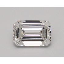 Lab Created 0.81 Carat F-VVS2 Emerald Cut Diamond
