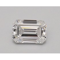 Lab Created 0.75 Carat D-VVS2 Emerald Cut Diamond
