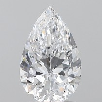 2.01 Carat D-VVS1 Pear Shaped Natural Diamond Certified By GIA