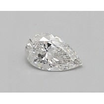 Lab Created 0.37 Carat E-IF Pear Shaped Diamond