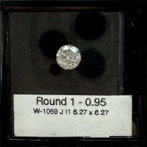 0.95 Carat J-I1 Round Natural Diamond 0.95 Carat J-I1 Round Natural Diamond