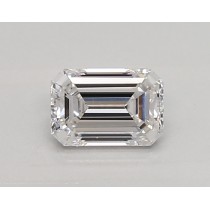 Lab Created 0.57 Carat D-VS1 Emerald Cut Diamond
