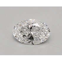 Lab Created 0.54 Carat D-VVS1 Oval Diamond