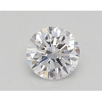 Lab Created 0.30 Carat D-VVS1 Round Diamond