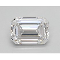 Lab Created 0.85 Carat D-VVS2 Emerald Cut Diamond