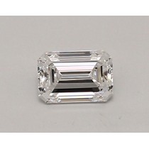 Lab Created 0.54 Carat D-VVS1 Emerald Cut Diamond