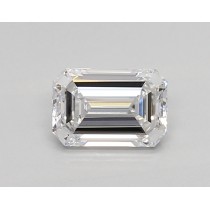 Lab Created 0.74 Carat D-VVS2 Emerald Cut Diamond