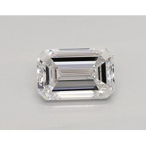 Lab Created 0.56 Carat D-VVS1 Emerald Cut Diamond