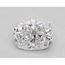 Lab Created 0.50 Carat D-VS1 Cushion Cut Diamond