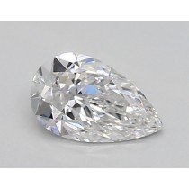 Lab Created 0.50 Carat D-VVS1 Pear Shaped Diamond