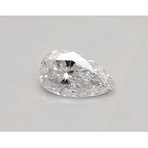 Lab Created 0.37 Carat D-VVS1 Pear Shaped Diamond